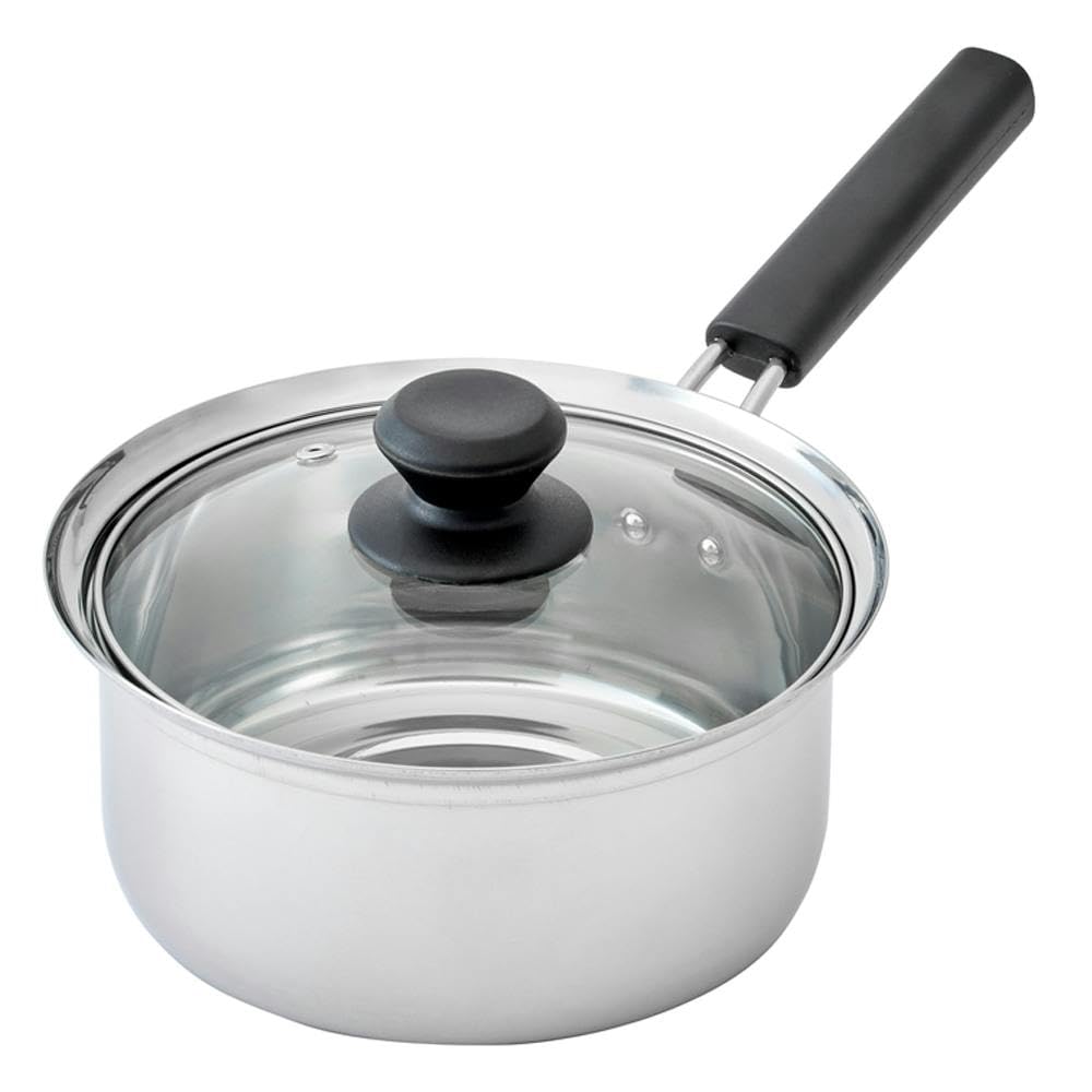 片手鍋 郷技 片手鍋 18cm IH対応 ステンレス製 日本製 （ ガス火対応